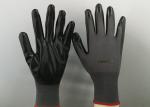 13 Gauge Grey Nitrile Coated Gloves Smooth Finished Nitrile for Gardening