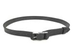 Fashionable Black Genuine Leather Belt For Women Customized Size
