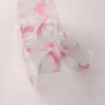 Fancy Pink Printed Small Pink Storage Boxes Plastic Cosmetic Packaging With