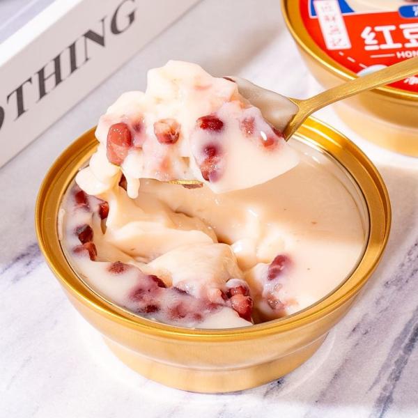 Instant Red Bean Double Skin Milk Chinese Dessert Healthy Red Bean Dessert Sweet