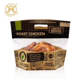 Quality BOPP Roasted Chicken Frozen Food Packaging Bags 0.75kg Stand Up Pouches For Food wholesale
