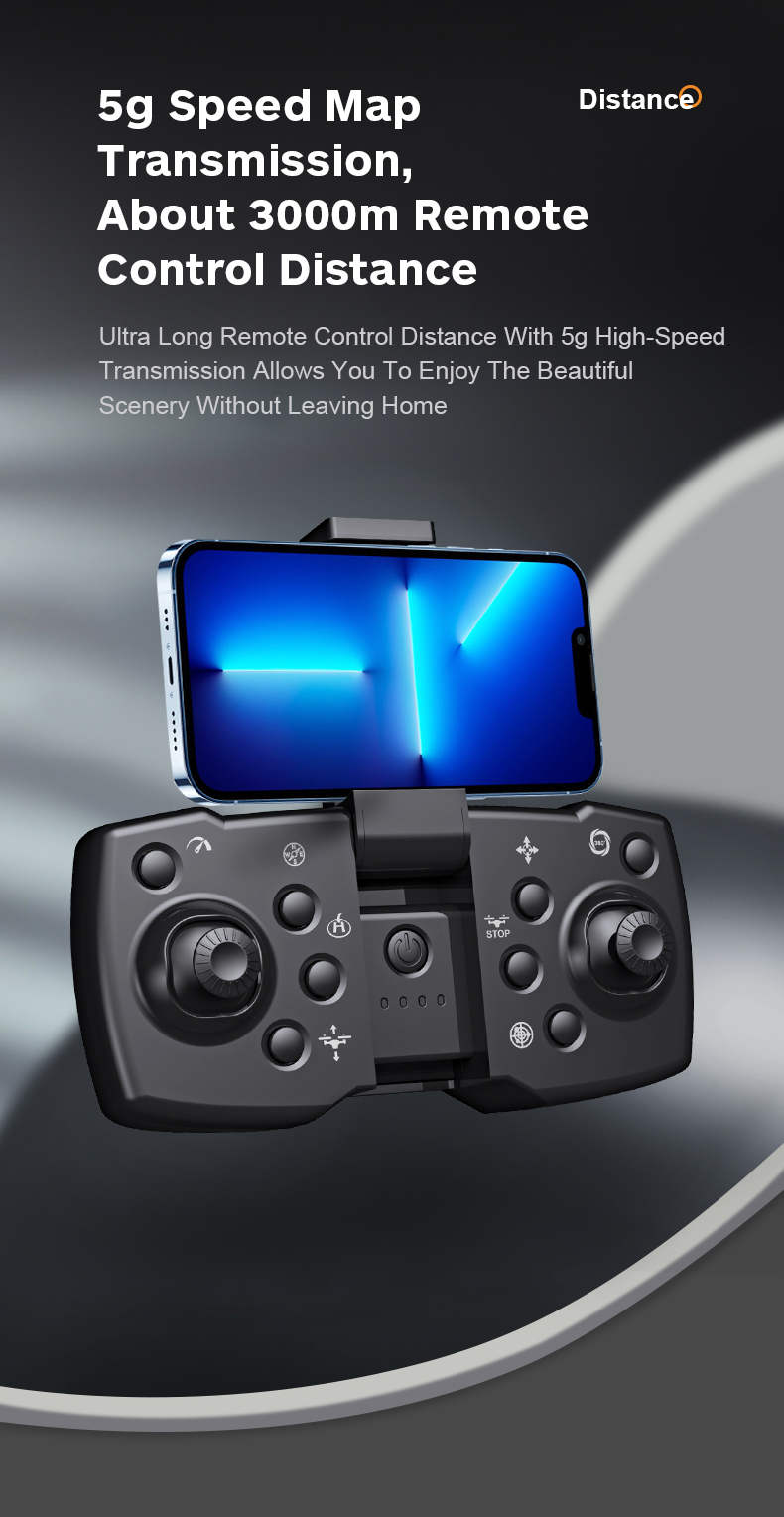 Dm96 Night Flight Drone With Led Long Flight Time Drone One-Key Takeoff/Landing Drone Video Capture Resolution none