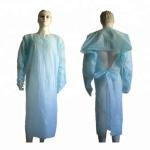 Plastic CPE Surgical Disposable Isolation Gowns With Sleeves