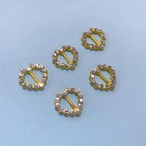 Quality Golden Heart Bra Charms Rhinestone Underwear Pendants wholesale