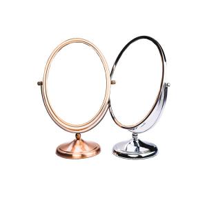 Quality Metal Frame Round Compact Travel Mirror , Rotating Vintage Compact Mirror wholesale