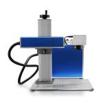 Portable Desktop Metal Fiber Laser Marking Machine 20W with 0.001 Working