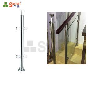 Quality Hotel Stainless Steel Stair Posts Glass Railing Posts High Grade Material wholesale