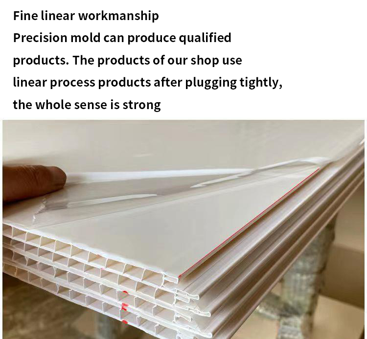 Contemporary Design PVC Plastic Ceiling Buckle Plate For Rural Ceiling Installation
