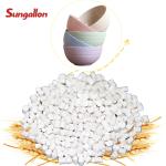 Plastic Plate Bowl Food Grade Safe TPE Elastomer Material Good Touch Smooth