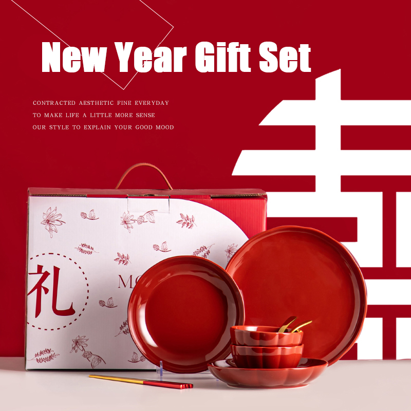 Year Decorations Party Supplies Traditional Chinese Dinnerware Set For 1 Person