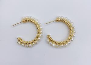 Quality Luxury Baroque Bride Earring For Women Euramerican Palace Vintage Pop Pearl Earrings Natural Baroque Pearl Earring Set wholesale