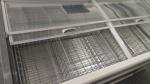 Commercial Island Freezer Refrigerator Display Showcase With Glass Sliding Door