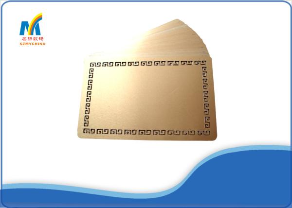 Personal Sublimation Business Cards With 86*54 Mm Size , Blank Metal Membership