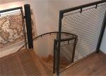 50mm 60mm Stainless Steel Rope Mesh Tensile Elevated Walkway Railing
