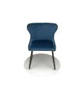 Blue Velvet 5.2KGS 810mm Armrest Upholstered Banquet Leisure Chair