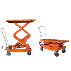 Quality Mobile 300kg Double Scissor Lift Tables 39.76inx20.47in Max Height 62.40in wholesale