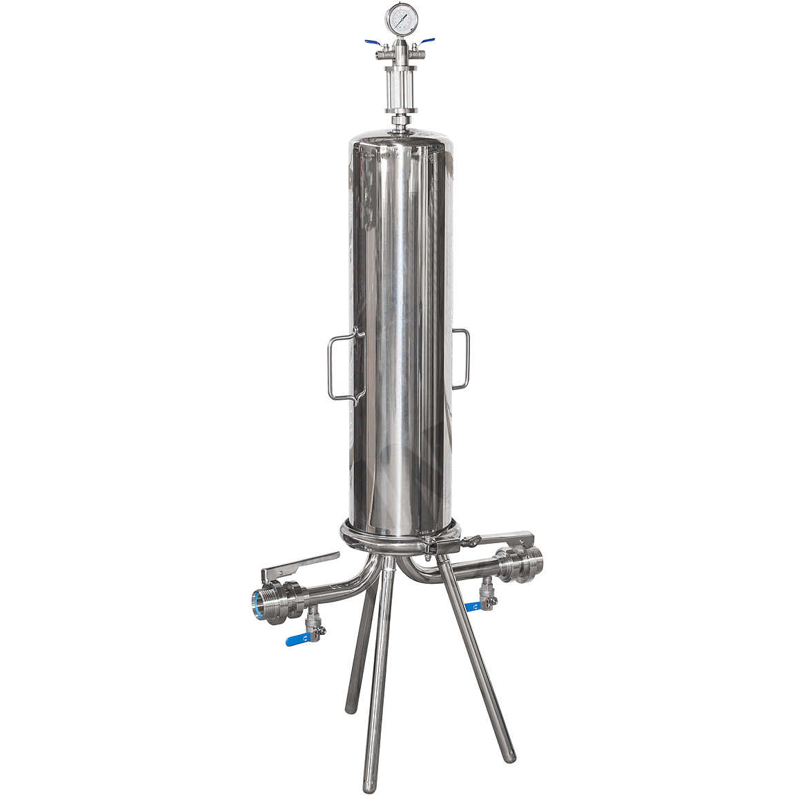 Retail Single Cartridge Liquid Filter Vessels 62KG Weight Top Choice