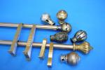 Modern Galvanized Curtain Rods Adjustable 7.2 Metre 0.35mm