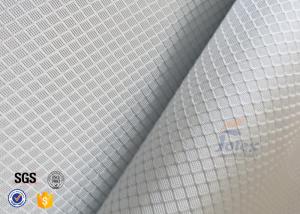 Quality 220g 0.2mm Checked Aluminized Fiberglass Fabric For Decoration wholesale