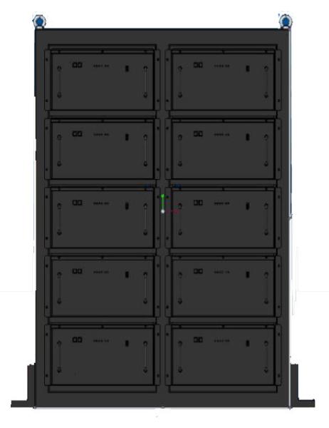 50KWh Solar Energy Storage Battery Bank , 48V 1000AH Lithium Ion Batteries with