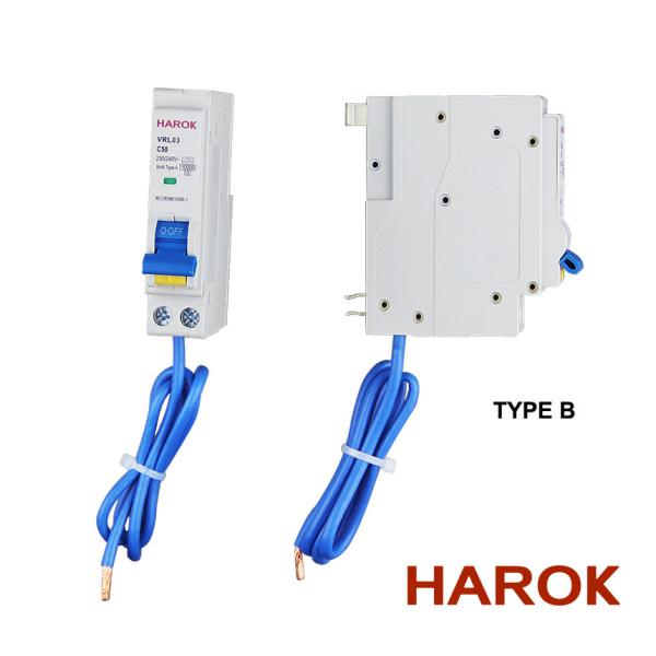 VRL03 MINI RCBO With Residual Current 6A, 10A, 16A, 20A, 25A, 32A, 40A, 50A With
