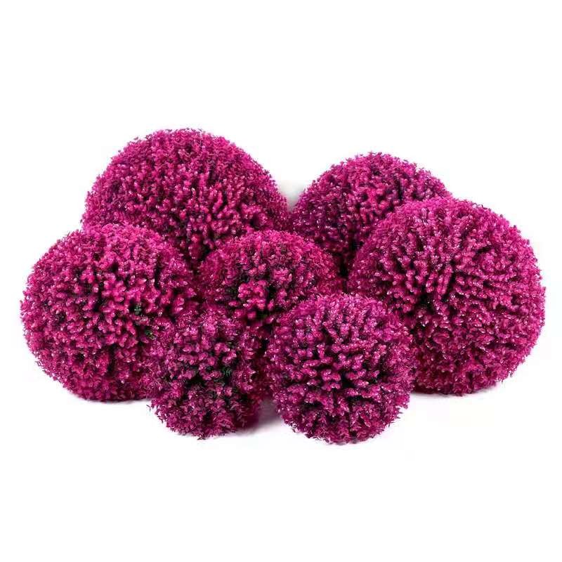 China Supplying Plant Artificial Moss Ball Stone Home Garden Decorative Grass Ball