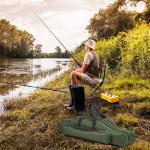 Fishing Rod Case Three Layers Fishing Rod Bag Oxford Folding Fishing Pole Bag