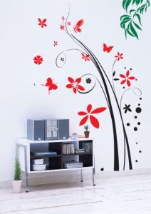 Quality Tree Flower PVC Transfer Film Wall Sticker A0024 wholesale