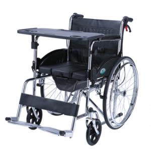 Quality Foldable Portable Drive Medical Wheelchairs With Bedpan / Dining Table wholesale