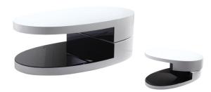 Quality Modern living room oval MDF coffee table wholesale