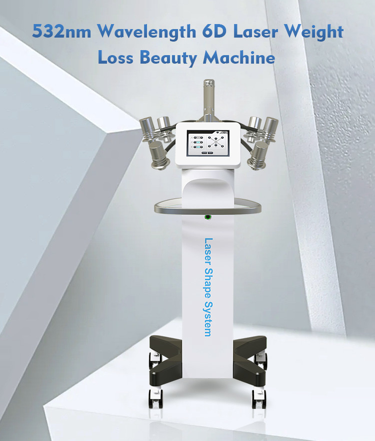 Weight Loss Beauty Machine Non Invasive 6D Laser Shape Slimming Equipment For Waist Trainer