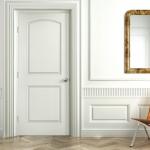 Oak Solid Wood Interior Doors , Carved Wood Entry Doors For House Decoration