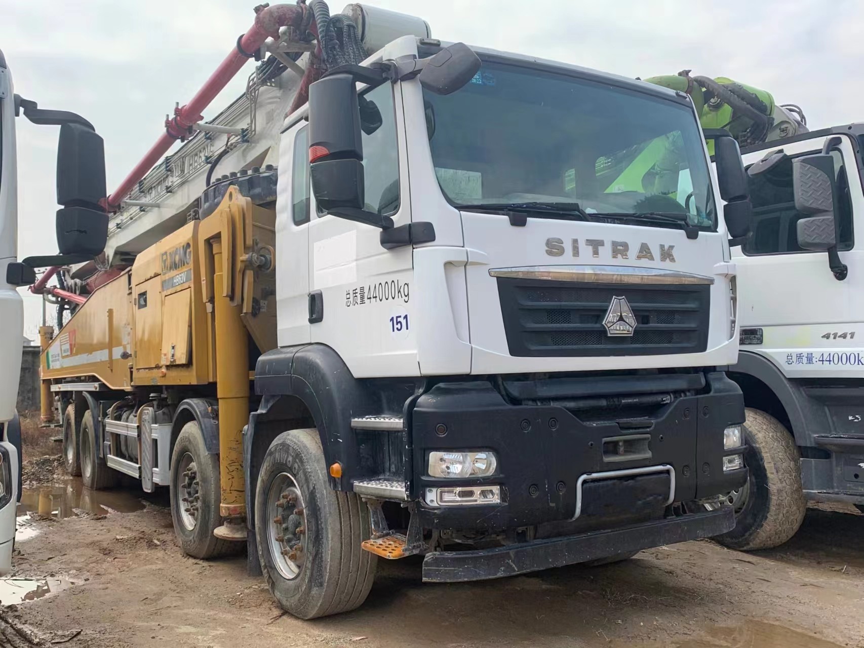 2018 National Standard Diesel Engine Concrete Pump Parts For 50m Maximum Vertical Reach