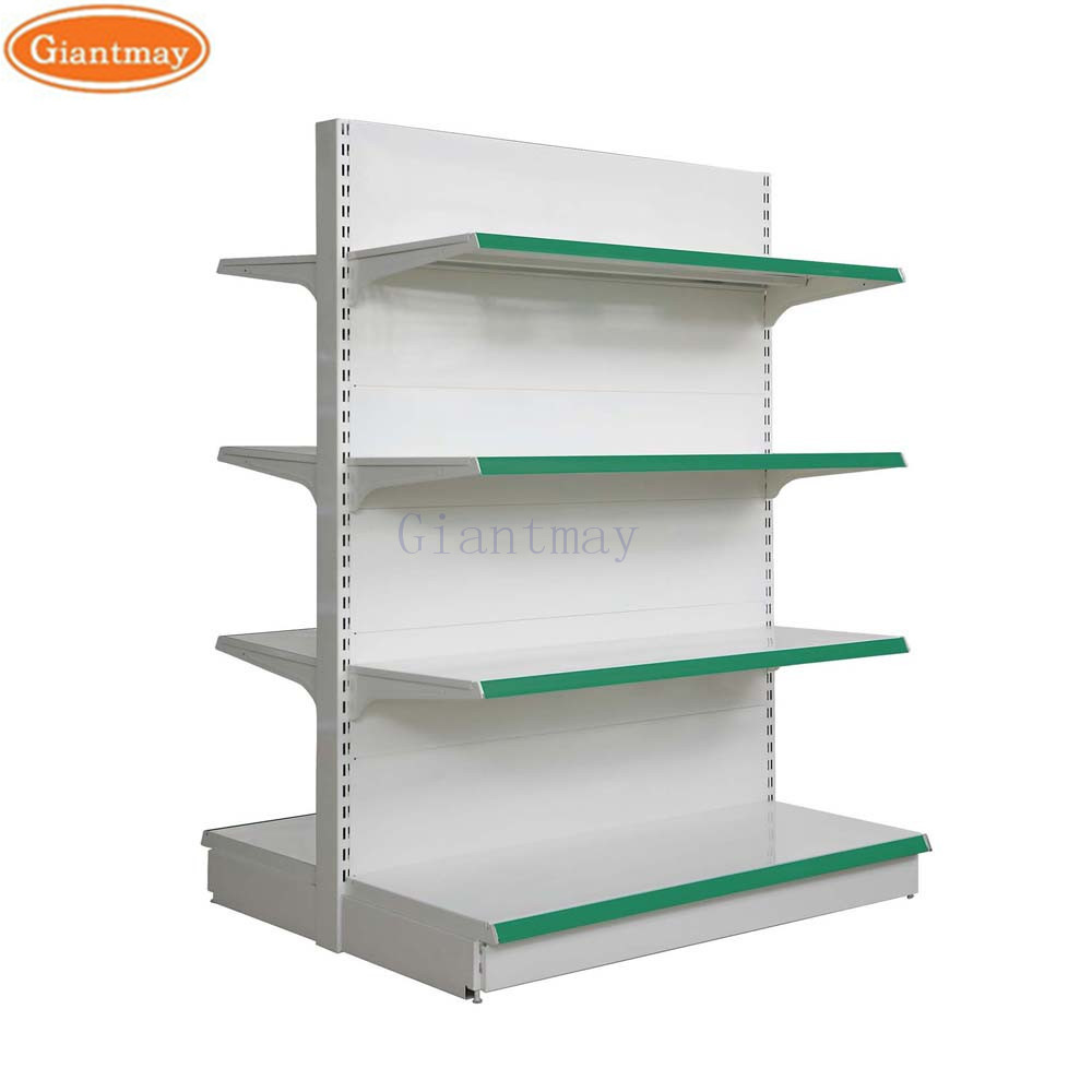 Double Sides Gondola Shelving Retail Display Racks For Store Steel Supermarket Shelf