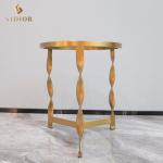 Living Room Furniture High Quality Tempered Glass Tea Table Design Metal Table