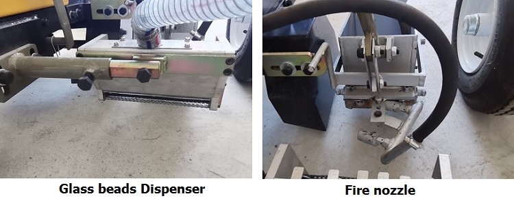 Pavement Thermoplastic Road Marking Machine Marking Speed 0-8m/Min
