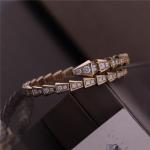 Luxury Brand Serpenti Viper one-coil thin Bracelet Yellow Gold Snake Bracelet