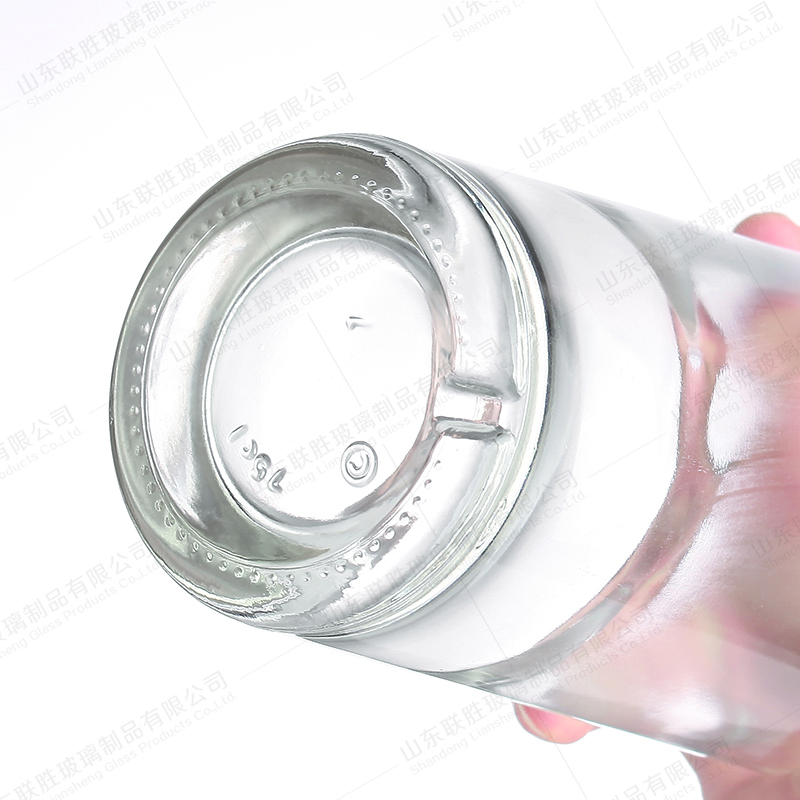 500ml Absinthe Round Glass Bottle with Long Neck Spirit Glass Bottle in Customized Color
