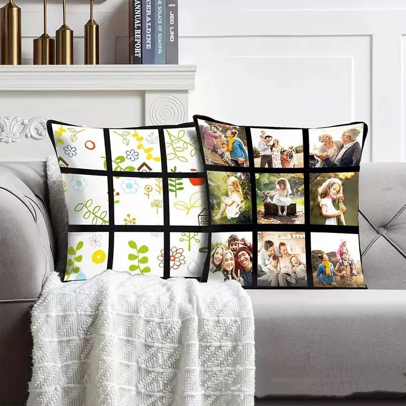 Blank Sublimation Polyester Pillow Case For Sublimation Heat Transfer Photos Printing