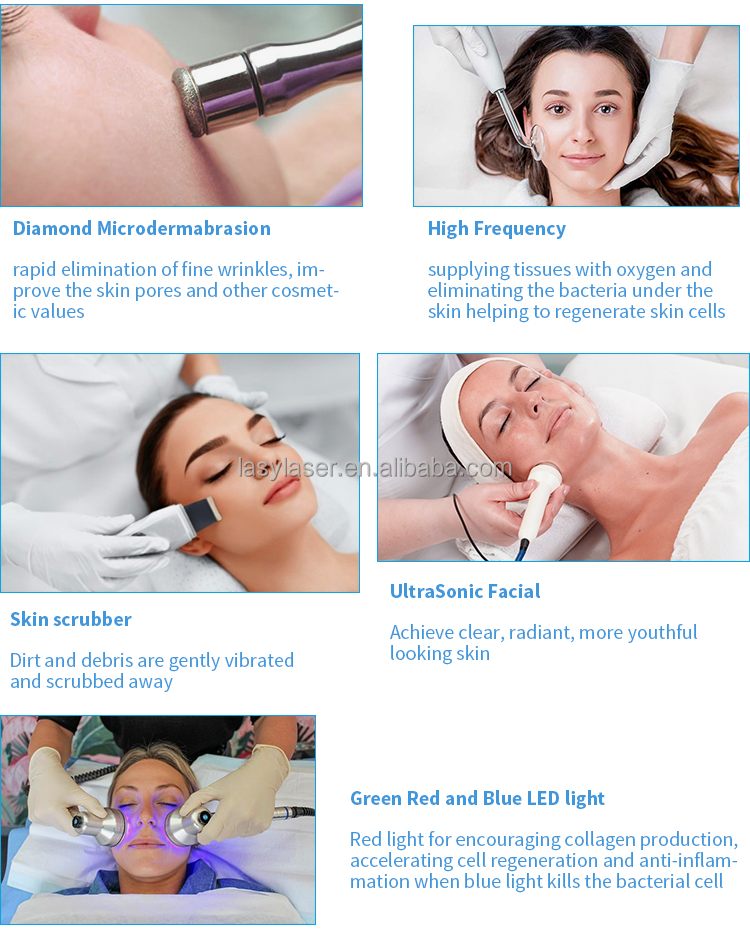 LED Diamond Mini Laser Tattoo Removal Machine Hydra Microdermabrasion