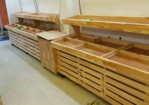 Quality Furniture Wooden Shelving Units Supermarket Display Gondola Wall Shelving wholesale