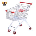 60L 450MM Grocery Shopping Trolley Cart With Wheels Metal Q235