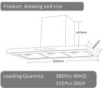 Stainless Steel Convertible Kitchen Island Range Hood Wall Mount