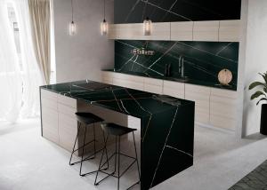 Quality Kitchen Floor Artificial Quartz Stone Slabs Full Polished Surfaces Finished wholesale
