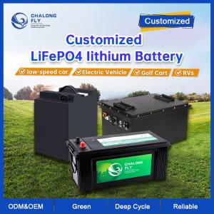 Quality LiFePO4 Lithium Battery 48V 72V 96V 40AH 200AH 300AH 400AH Rechargeable EV Golf Cart OEM ODM Lithium Ion Battery wholesale