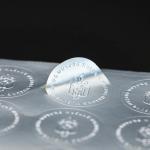 Waterproof Embossing CMYK 3D Logo Label Stickers For Cosmetics