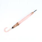 Khaki Ladies Lightweight Travel Umbrella , Ladies Walking Umbrella Plastic