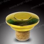 Food Grade Plastic Non Spill Wine Bottle Stopper