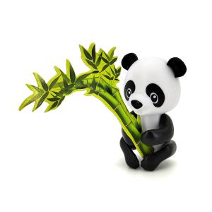Quality Kids Promotional Plastic Toys Panda Finger Doll With Bamboo wholesale
