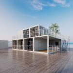 BOX SPACE Factory Direct Supply 20ft 40ft Steel Frame Container House 2 Storey